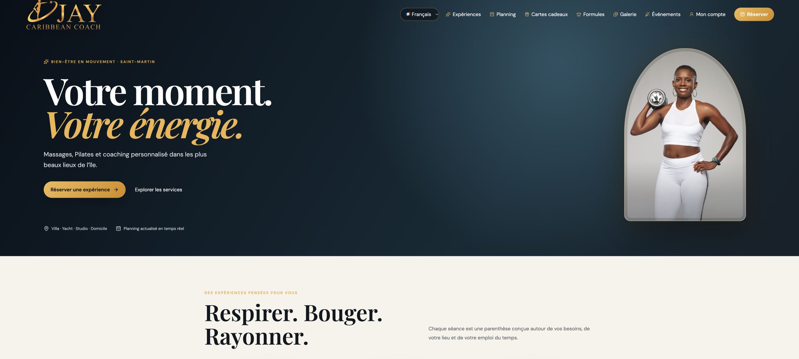 Capture du site public Jay Caribbean Coach